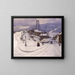 Pont de MidHudson en hiver - Cecil Chichester — framed artwork on a wall