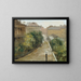 View from the artist's apartment of the Coburg Palace - Cecil van Haanen — framed artwork on a wall
