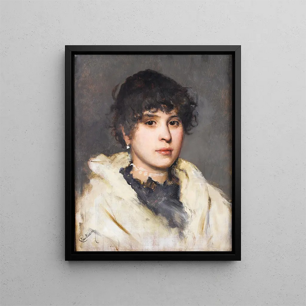 The Venetian Girl - Cecil van Haanen — framed artwork on a wall