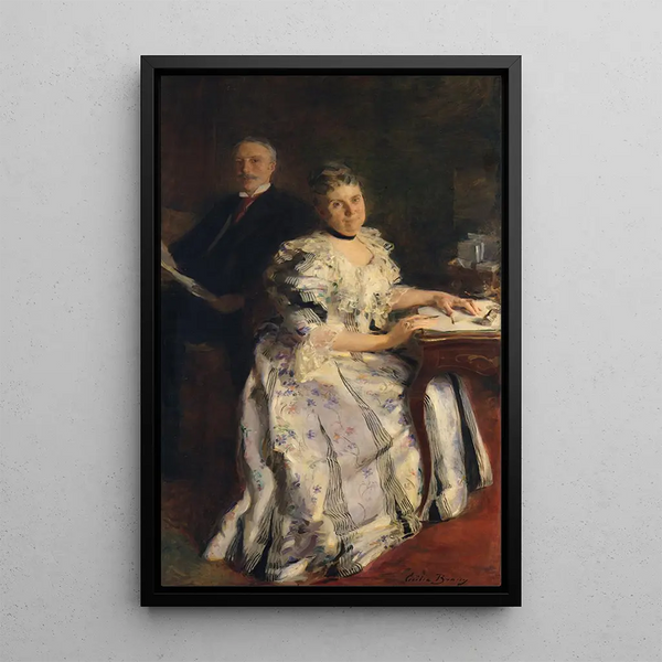 Monsieur et Madame Anson Phelps Stokes - Cecilia Beaux — framed artwork on a wall