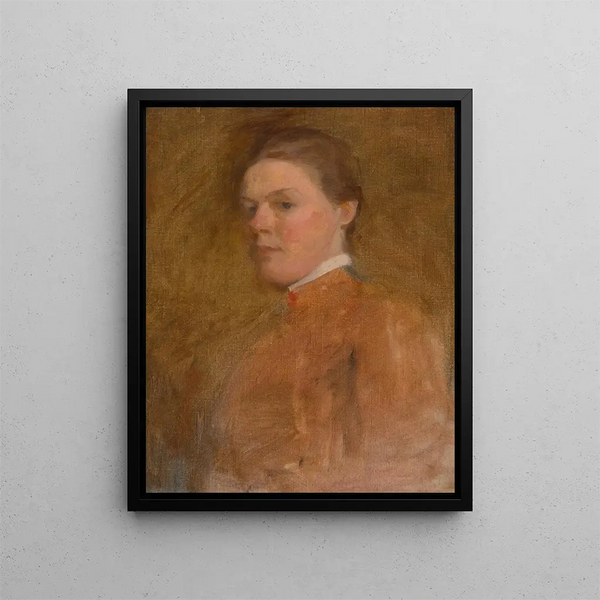 Self-portrait - Cecilia Beaux — framed artwork on a wall