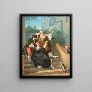 The Misfortune - Cecilio Rizzardini — framed artwork on a wall
