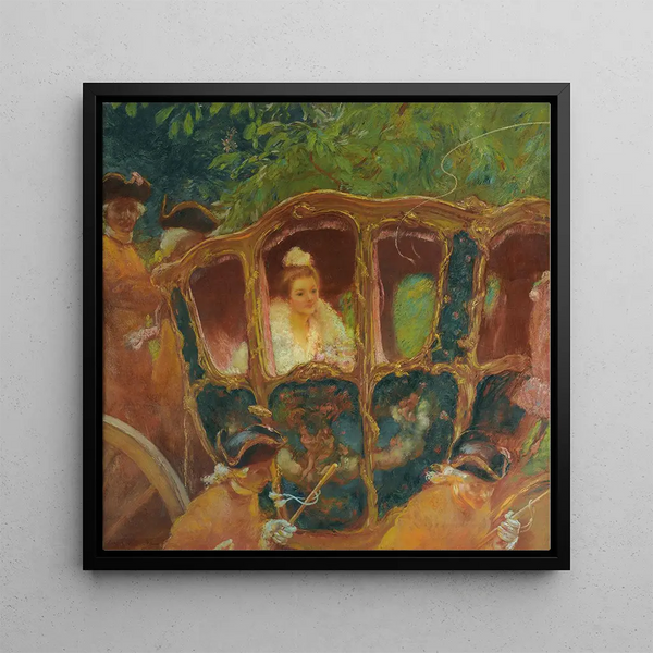 Cinderella - Gaston La Touche — framed artwork on a wall