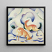 Deer in the Snow - Franz Marc — framed artwork on a wall