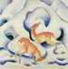 Deer in the Snow - Franz Marc — artwork view