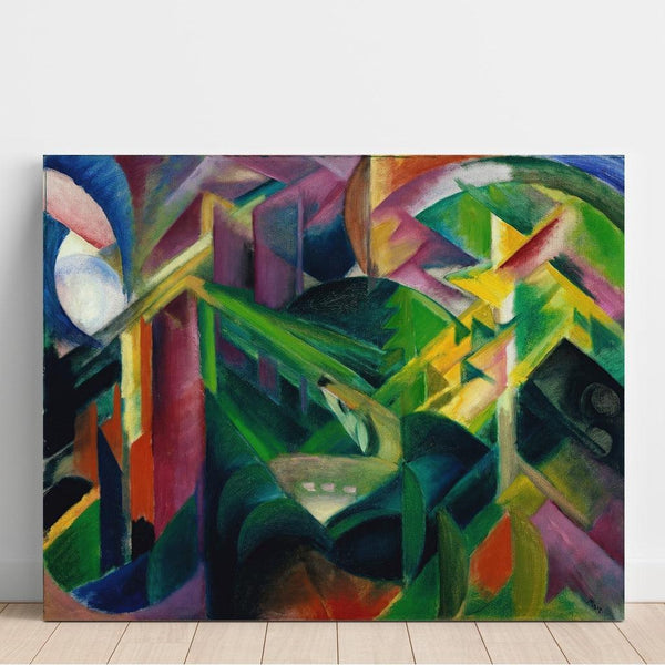 Reproduction of the painting Deer in the Monastery Garden - Franz Marc