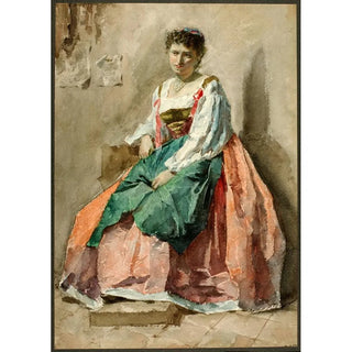 Reproduction of the painting Portrait of a lady - Cesare Biseo
