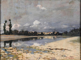 Country on the River - Cesare Viazzi — artwork view