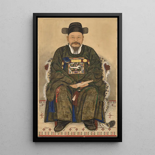 Reproduction of the painting Portrait of a Young Officer - Chae Yongshin