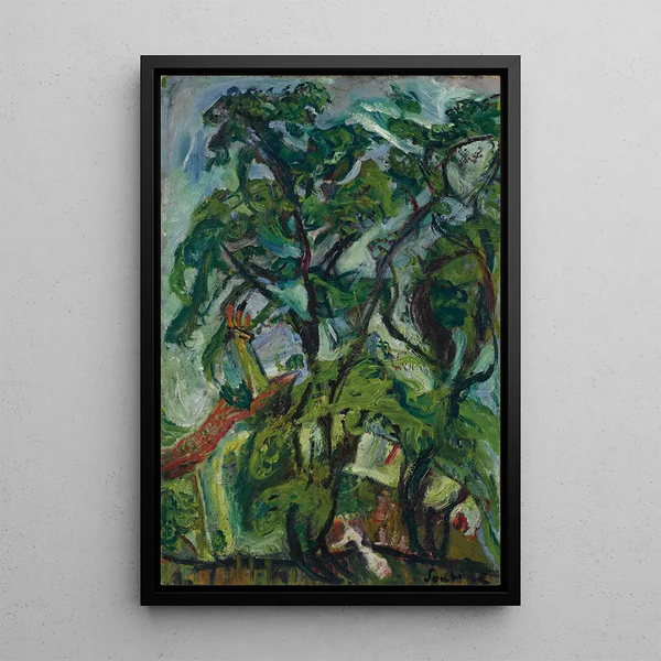 Gourdon sur Vence - Chaïm Soutine — framed artwork on a wall