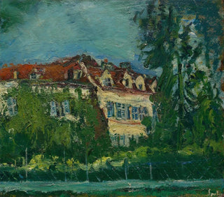 Landscape Painting with House - Chaïm Soutine — artwork view