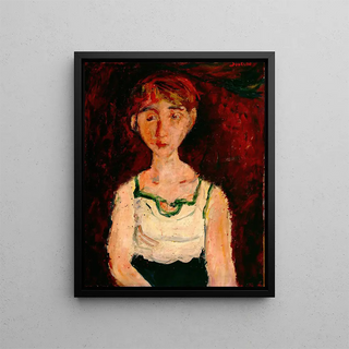 Little Girl - Chaïm Soutine — framed artwork on a wall