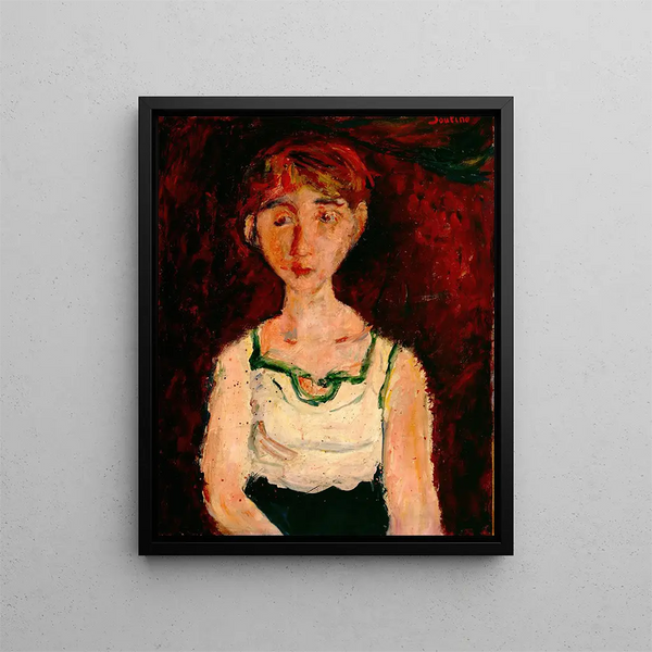 Little Girl - Chaïm Soutine — framed artwork on a wall