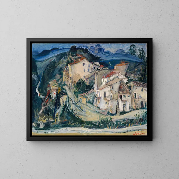 Vue de Cagnes - Chaïm Soutine — framed artwork on a wall