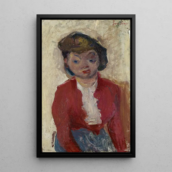 Reproduction of the painting Young English Girl - Chaïm Soutine