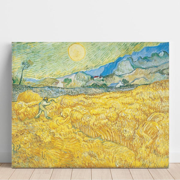 Reproduction of the painting of Wheat Field behind the Saint-Paul Hospital with a Sickle - Vincent van Gogh