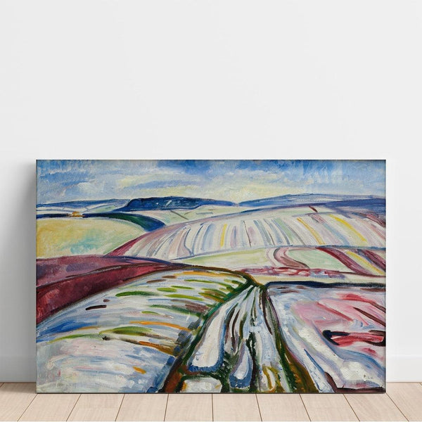 Reproduction of the painting Snow-covered Field Painting - Edvard Munch
