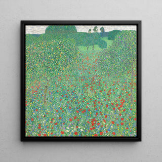 Poppy Field - Gustav Klimt | Art print Painting Wall Decoration poster copy
