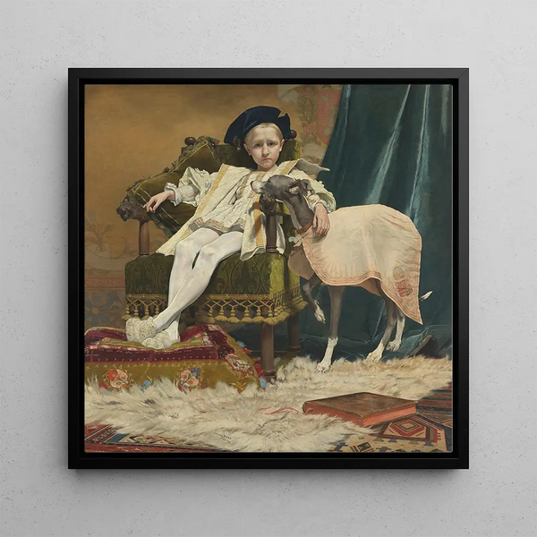 Charles V child - Jan van Beers — framed artwork on a wall