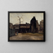 the Old Hospital Dieu, courtyard of the central office - Charles Alexis Apoil — framed artwork on a wall