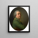 Self-portrait of the artist - Charles Amédée Van Loo — framed artwork on a wall