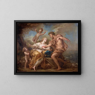 Bacchus et Ariane - Charles André van Loo — framed artwork on a wall