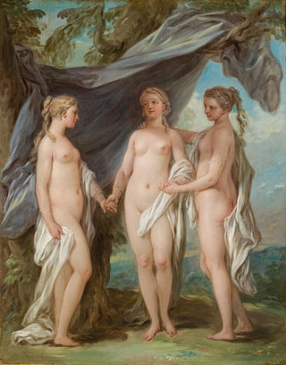 Les Trois Grâces - Charles André van Loo — artwork view
