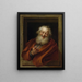 Démocrite joyeux - Charles-Antoine Coypel — framed artwork on a wall