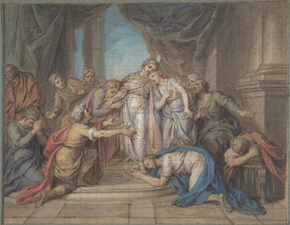 Joseph Recognized by His Brothers - Charles-Antoine Coypel — artwork view