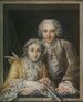 Portrait painting of Philippe Coypel and his wife - Charles-Antoine Coypel — artwork view