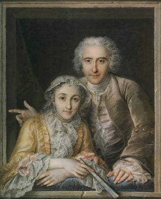 Portrait painting of Philippe Coypel and his wife - Charles-Antoine Coypel — artwork view
