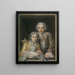 Portrait painting of Philippe Coypel and his wife - Charles-Antoine Coypel — framed artwork on a wall