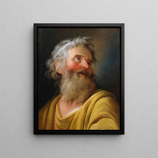 Portrait of an Actor - Charles-Antoine Coypel — framed artwork on a wall