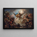 La Destruction du palais d'Armide - Charles-Antoine Coypel — framed artwork on a wall