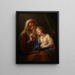 L'éducation de la Vierge Marie - Charles-Antoine Coypel — framed artwork on a wall