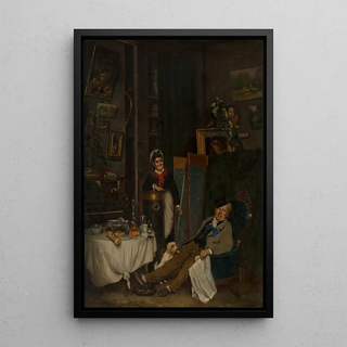 Reproduction of the painting L'atelier - Charles-Auguste Corbineau