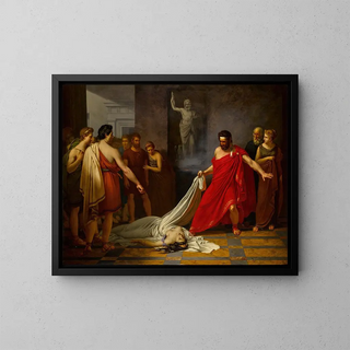 Climax by Sophocles - Charles-Auguste van den Berghe — framed artwork on a wall