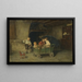 Children playing - Charles-Bertrand d'Entraygues — framed artwork on a wall