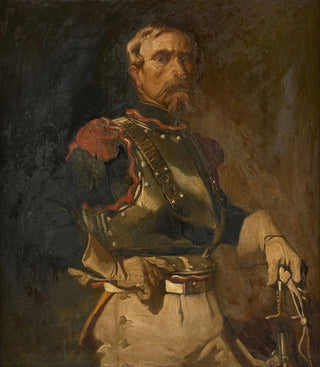 Portrait of a cuirassier officer - Charles-Édouard Armand-Dumaresq — artwork view