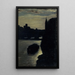 Les bords de la Seine près du palais de justice effet de nuit - Charles-Émile Cuisin — framed artwork on a wall