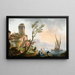 Mediterranean landscape painting - Charles-François Grenier de Lacroix — framed artwork on a wall