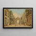 Decor of Scene with Actors and Dancers in Performance - Charles-François Hutin — framed artwork on a wall