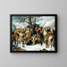 The Marshal of Turenne sleeping on the eve of the Battle of Turckheim - Charles-Jacques Lebel — framed artwork on a wall