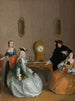 L'heure du bal masqué - Charles-Joseph Flipart — artwork view