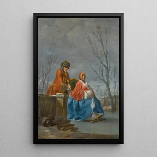 Reproduction of the painting Winter Painting - Charles-Joseph Flipart