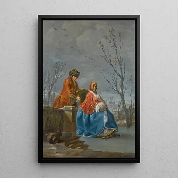 Reproduction of the painting Winter Painting - Charles-Joseph Flipart
