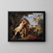 Venus and Adonis - Charles-Joseph Natoire — framed artwork on a wall