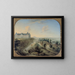 Vue du Château Vieux et de la terrasse de Meudon - Charles-Léopold Grevenbroeck — framed artwork on a wall