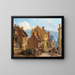 La rue des Rosiers à Trouville - Charles-Louis Mozin — framed artwork on a wall