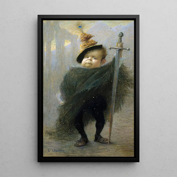 Le Nain Auguste de Montmartre - Charles-Lucien Landre — framed artwork on a wall